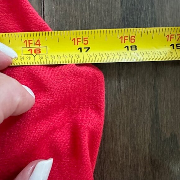 Deletta Anthropologie NWT Coral Red Asymmetrical Top - Picture 12 of 16